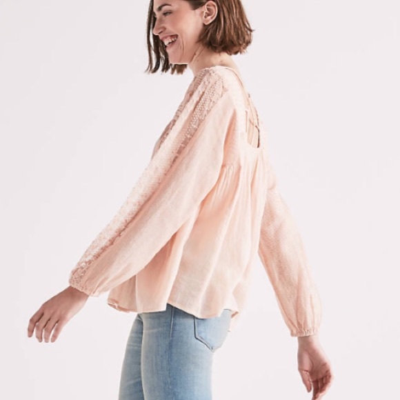 Lucky crossbody peasant top sz small NWT - Picture 3 of 7